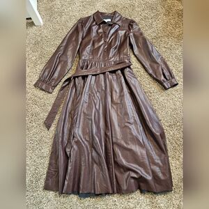 Peter Som Chocolate Leather Jacket